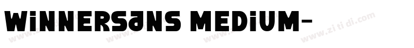 WinnerSans Medium字体转换